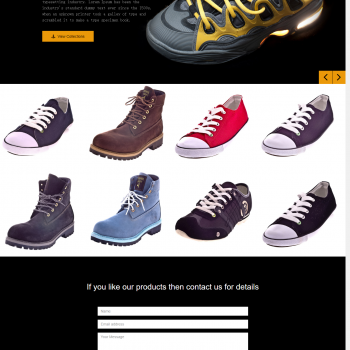 HTML5响应式运动鞋电商网页模板