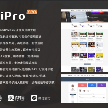 RiPro6.3.8最新破解版免费下载 WordPress主题模板 虚拟资源下载类主题 riprodl插件