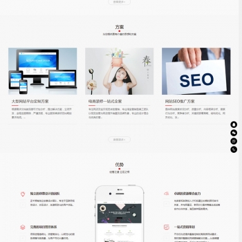 HTML5建站公司网站织梦模板 (自适应手机版)响应式网站建设软件开发小程序开发类网站源码