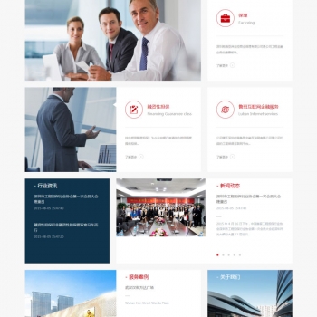 大气融资担保金融服务公司网站源码 织梦dedecms模板