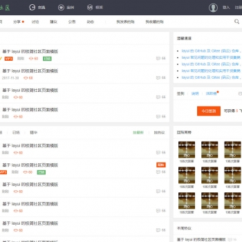 layui 官方社区模版