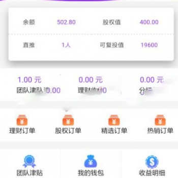 【php源码下载】最新尊享富理财系统源码 股权直销公排商城见点奖