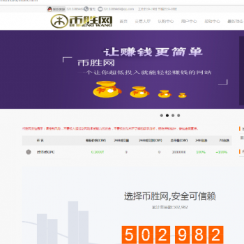 ThinkPHP币胜网众筹委托虚拟数字交易平台网站源码，带分红、众筹、支付功能