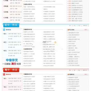 作文网站源码 经典范文论文网模板 带会员系统+支付接口+整站数据！