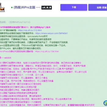 WordPress主题Ripro V4.9.0最新破解版无授权