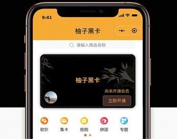 柚子黑卡小程序 多商家营销版小程序 V4.1.9+小程序前端 微擎小程序 新授权方式