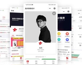 龙兵智能名片4.99.12+智能名片1.2.1+社区团购1.2.1小程序 微擎功能模块