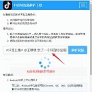 抖音无水印短视频在线解析源码 一键解析抖音视频文件还原下载 抖音无水印视频原地址